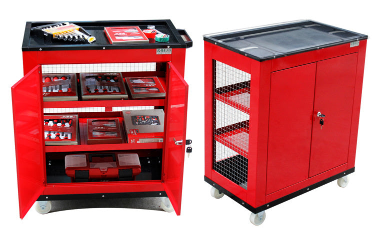 Large Lockable Toolbox Cabinet Tool Trolley - Dshop.com.au