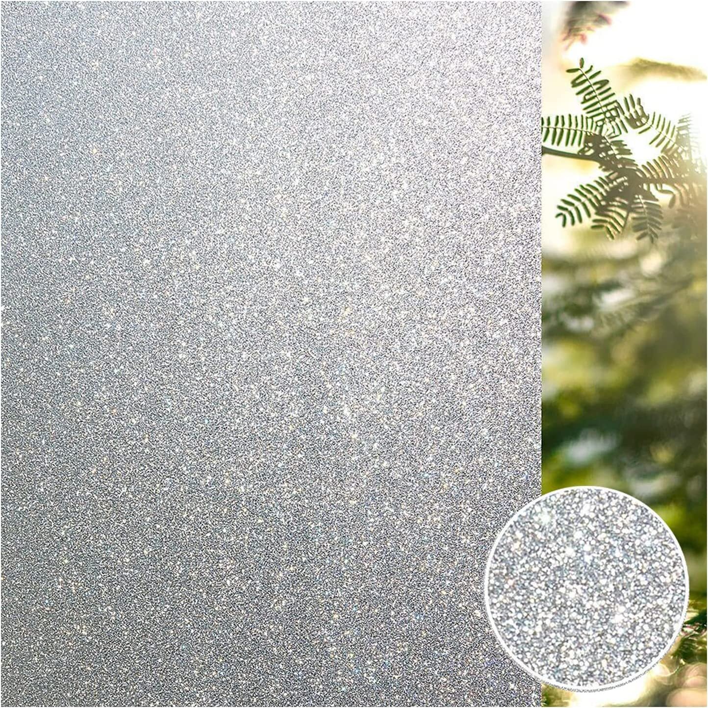 3D Window Privacy Film Frosted Glass Covering Cling Static Vinyl Decal Sticker (100cm x 45cm) - Dshop.com.au