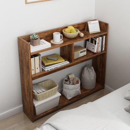 Ambassador Console Table Tall Narrow Bedside Table (Rustic Wood)