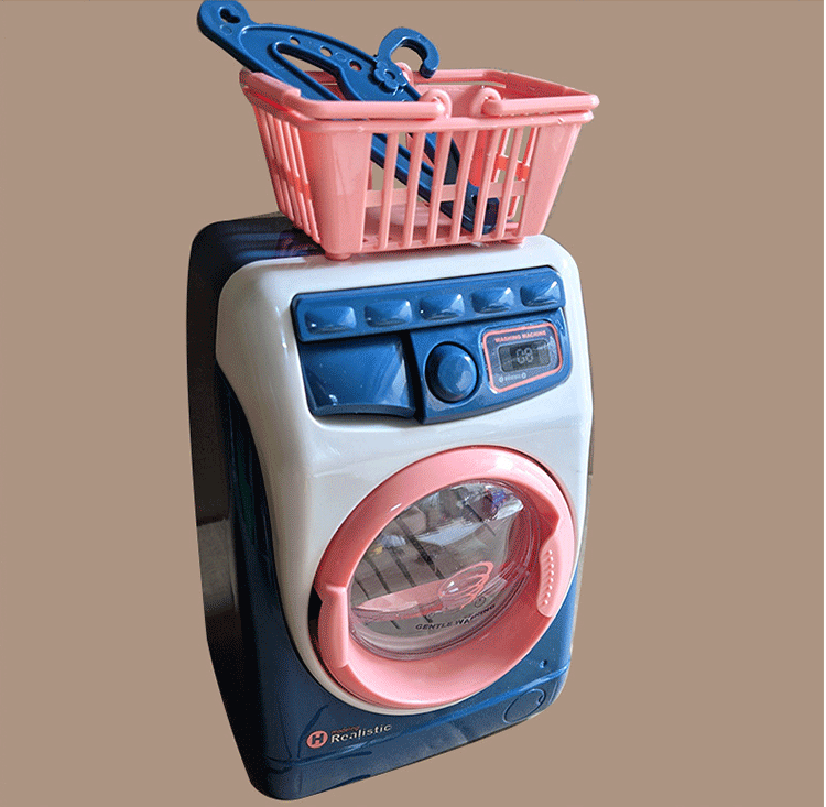 Realistic Washing Machine Mini Home Appliance Pretend Play Toy - Dshop.com.au