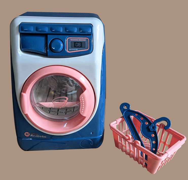 Realistic Washing Machine Mini Home Appliance Pretend Play Toy - Dshop.com.au