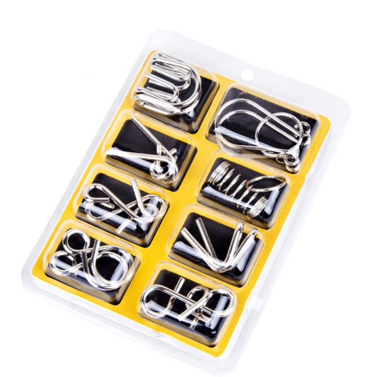 IQ Brain Teaser Metal Wire Puzzle Game Educational Toy