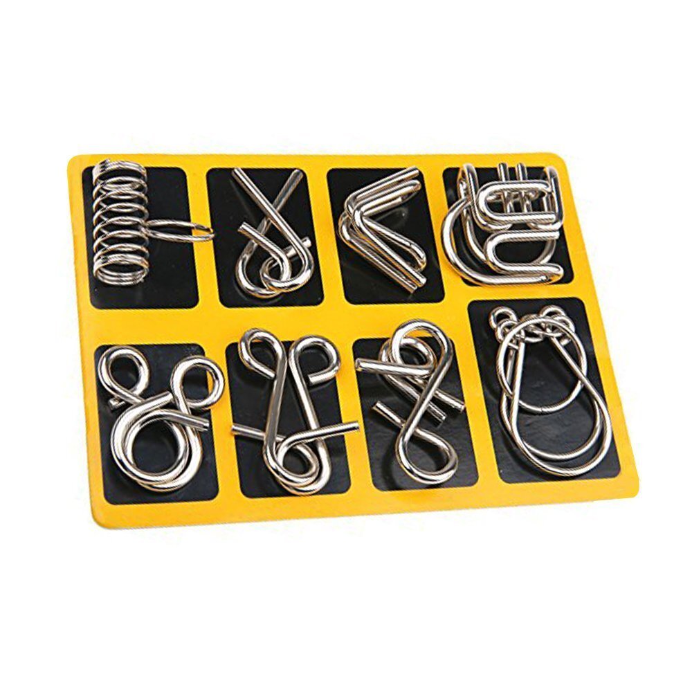 IQ Brain Teaser Metal Wire Puzzle Game Educational Toy - Dshop.com.au