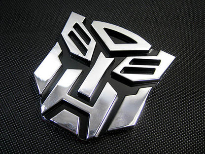 3D Transformer Autobot Badge Chrome Emblem Car Sticker Auto Transformers - Dshop.com.au