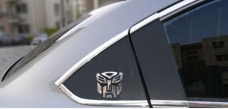 3D Transformer Autobot Badge Chrome Emblem Car Sticker Auto Transformers - Dshop.com.au