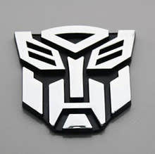 3D Transformer Autobot Badge Chrome Emblem Car Sticker Auto Transformers - Dshop.com.au