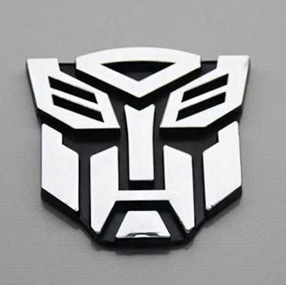 3D Transformer Autobot Badge Chrome Emblem Car Sticker Auto Transformers - Dshop.com.au