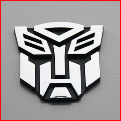 3D Transformer Autobot Badge Chrome Emblem Car Sticker Auto Transformers - Dshop.com.au