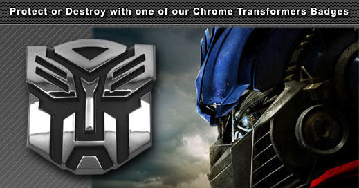 3D Transformer Autobot Badge Chrome Emblem Car Sticker Auto Transformers - Dshop.com.au