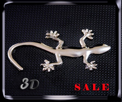 3D Gecko Badge Chrome Emblem Car Sticker Auto Stickers - Dshop.com.au