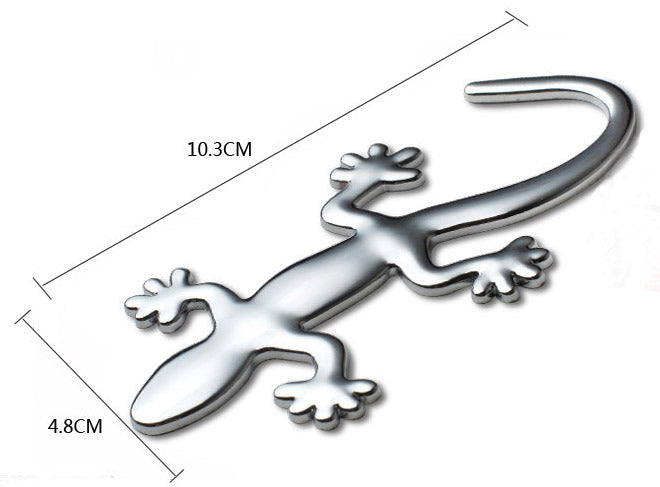 3D Gecko Badge Chrome Emblem Car Sticker Auto Stickers - Dshop.com.au