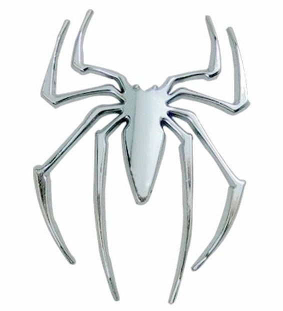 3D Spider Badge Chrome Emblem Car Sticker Auto Sticker - Dshop.com.au