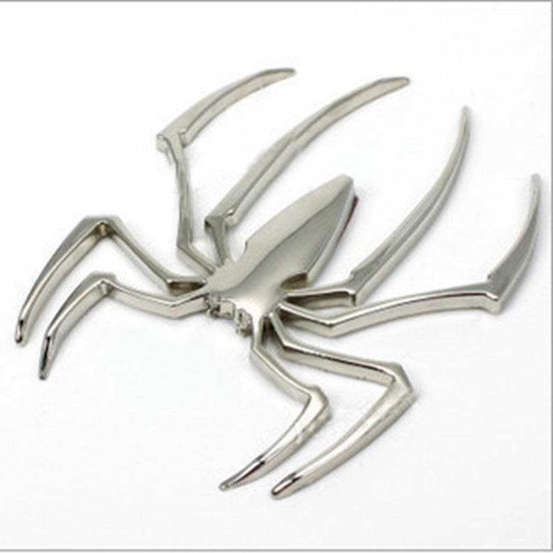 3D Spider Badge Chrome Emblem Car Sticker Auto Sticker - Dshop.com.au