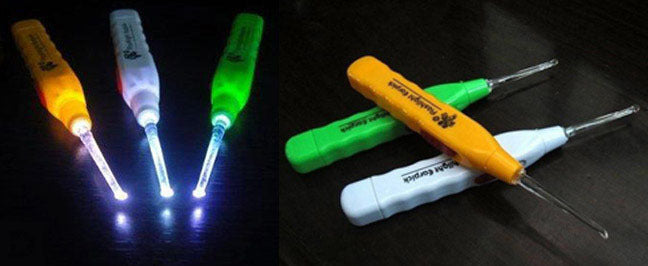 Illuminated Flashlight Earpick Wax Cleaner Remover Cleanser Ear Pick LED Light - Dshop.com.au