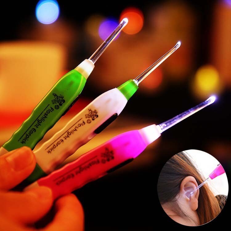 Illuminated Flashlight Earpick Wax Cleaner Remover Cleanser Ear Pick LED Light - Dshop.com.au