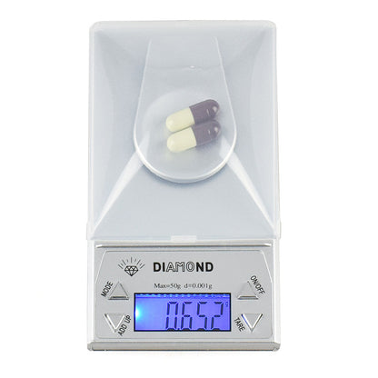 0.001g Diamond Milligram Digital Precision Pocket Scale 50 Gram - Dshop.com.au