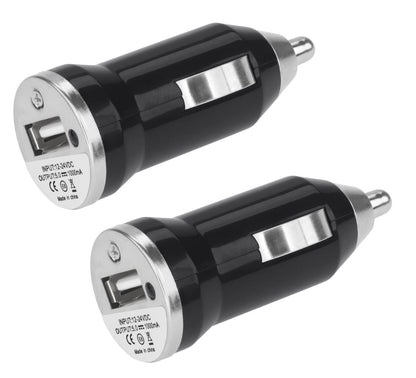 2 x USB Car Charger Cigarette Lighter Converter - Dshop.com.au