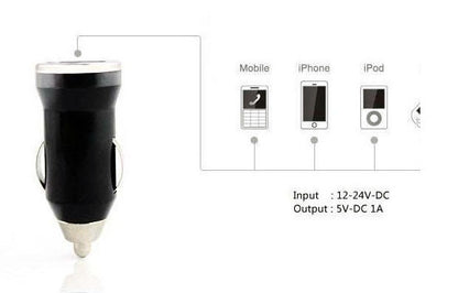 2 x USB Car Charger Cigarette Lighter Converter - Dshop.com.au