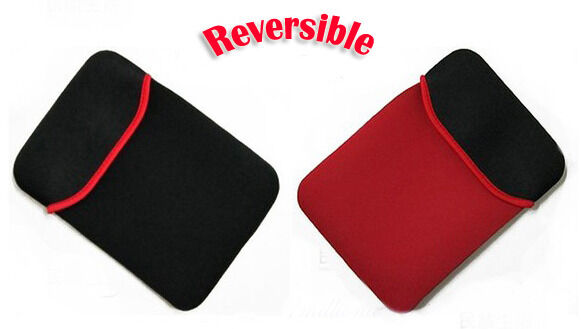 15" inch Laptop Computer Tablet Sleeves Notebook PC Case Reversible Soft Bag Black