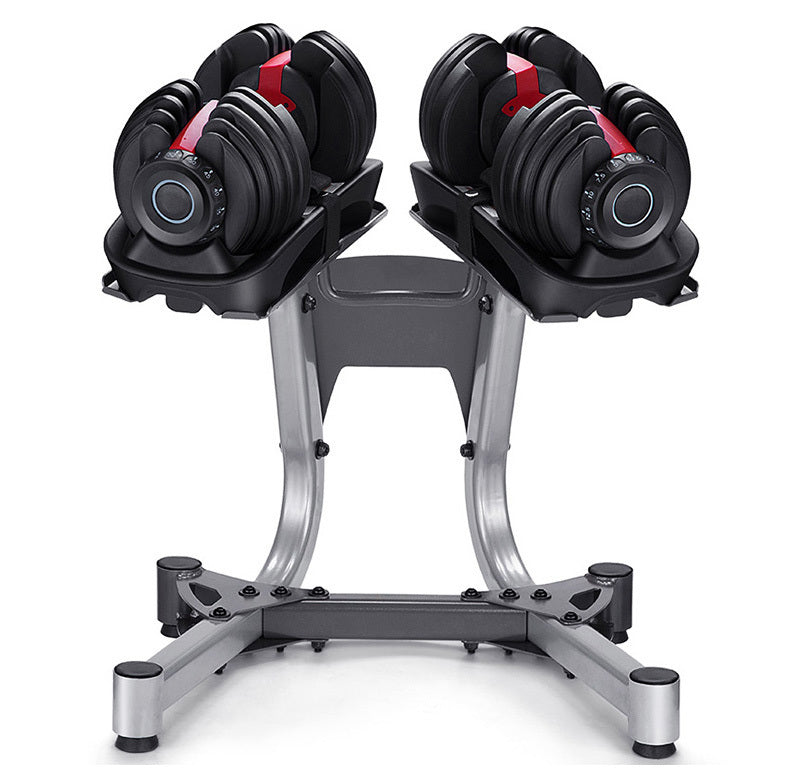 Adjustable Dumbbell Weights Set with Stand - 48kg