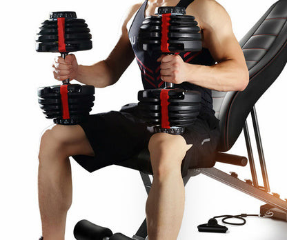 Adjustable Dumbbell Weights Set with Stand - 48kg