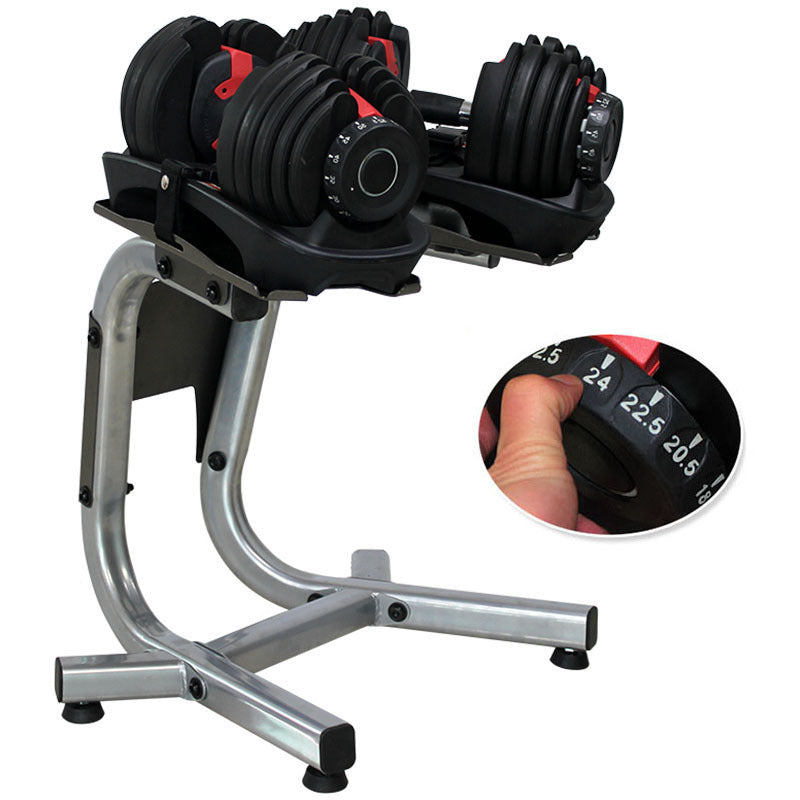 Adjustable Dumbbell Weights Set with Stand - 48kg