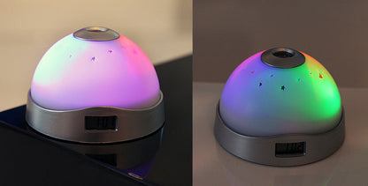 2 x Projector Alarm Clock Time/Date/Starry Sky Projection