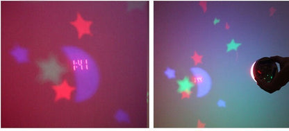 2 x Projector Alarm Clock Time/Date/Starry Sky Projection