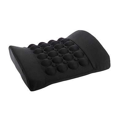 Turbo Vibration Electric Car Back Massage Cushion 12V (Black)