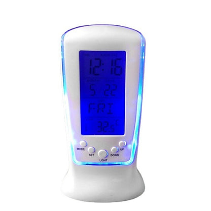 2 x Multifunction LCD Digital Alarm Clock with Calendar & Thermometer