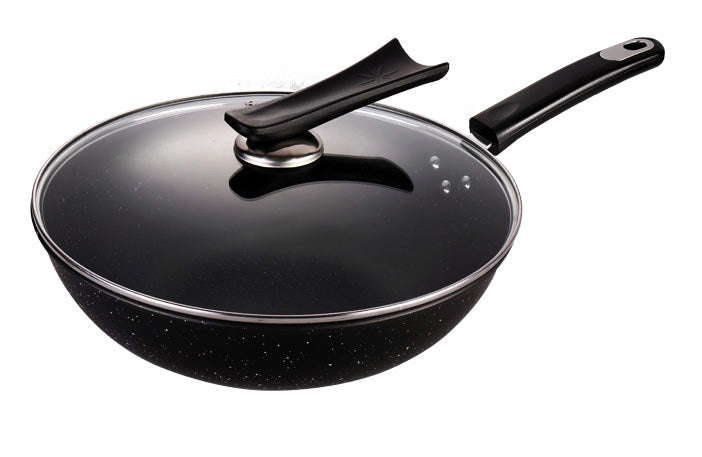 3-Piece Large Deluxe Stone Non-Stick Frying Pan Pot Cookware Set