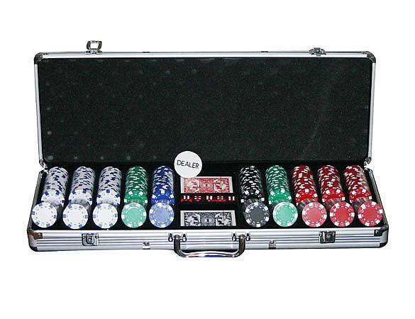 500 Chip Deluxe Professional Poker Game Set in Aluminium Case