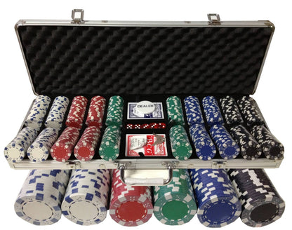 500 Chip Deluxe Professional Poker Game Set in Aluminium Case