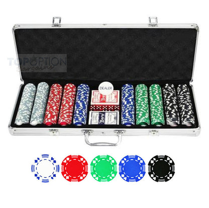 500 Chip Deluxe Professional Poker Game Set in Aluminium Case