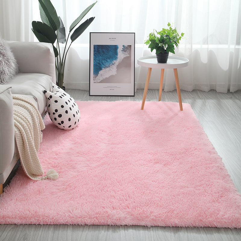 Large Soft Shag Rug Carpet Mat (Pink, 230 x 160)