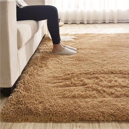 Large Soft Shag Rug Carpet Mat (Caramel, 230 x 160)