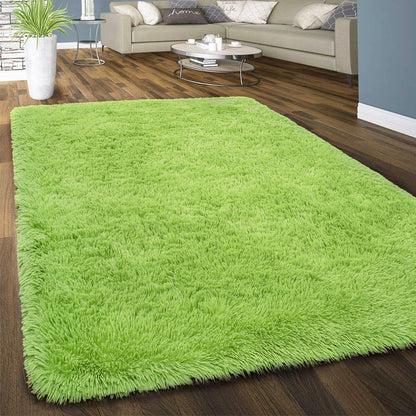 Soft Shag Rug Carpet Mat (Green,160 x 120)