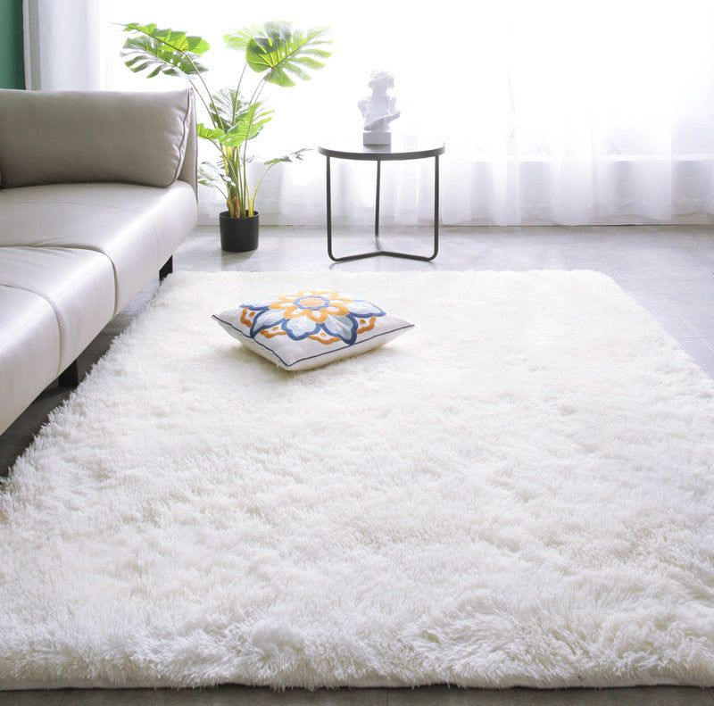 XL Extra Large Soft Shag Rug Carpet Mat (Cream White, 300 x 200)