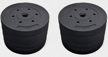 2 x 5kg Barbell Weight Plates Set 10kg Weights