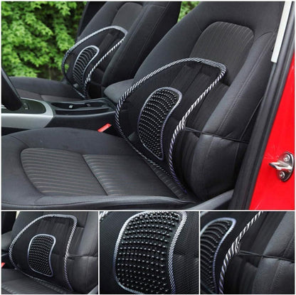 Car/Office/Home Chair 3D Multifunction Back Lumbar Support Massage Cushion