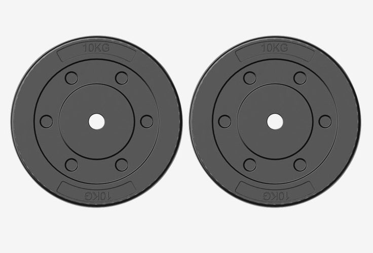 2 x 10kg Barbell Weight Plates Set 20kg Weights