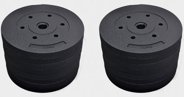 2 x 10kg Barbell Weight Plates Set 20kg Weights