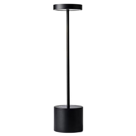 Luxury Designer LED Metal Tall Table Lamp Cordless Touch Sensor Night Light (Black)