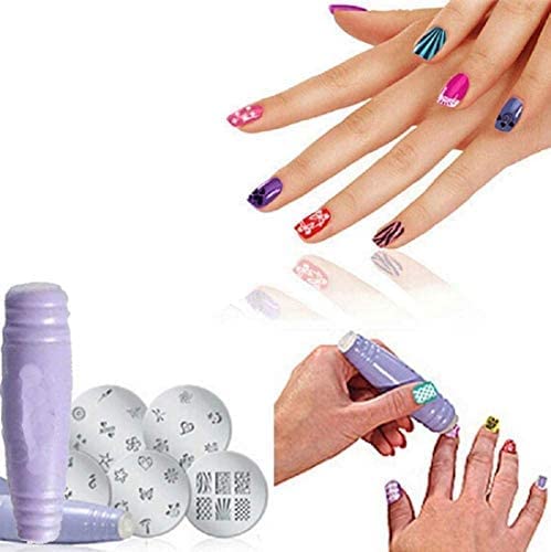 Professional Salon Express Nail Art Stamping Decorate Kit 40 Designs