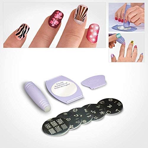 Professional Salon Express Nail Art Stamping Decorate Kit 40 Designs