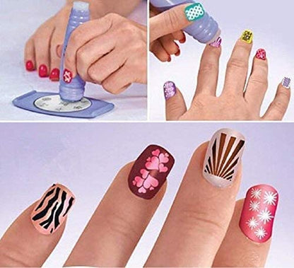 Professional Salon Express Nail Art Stamping Decorate Kit 40 Designs