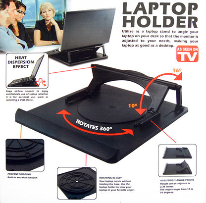 Laptop Notebook Holder Cooling Pad Adjustable Stand