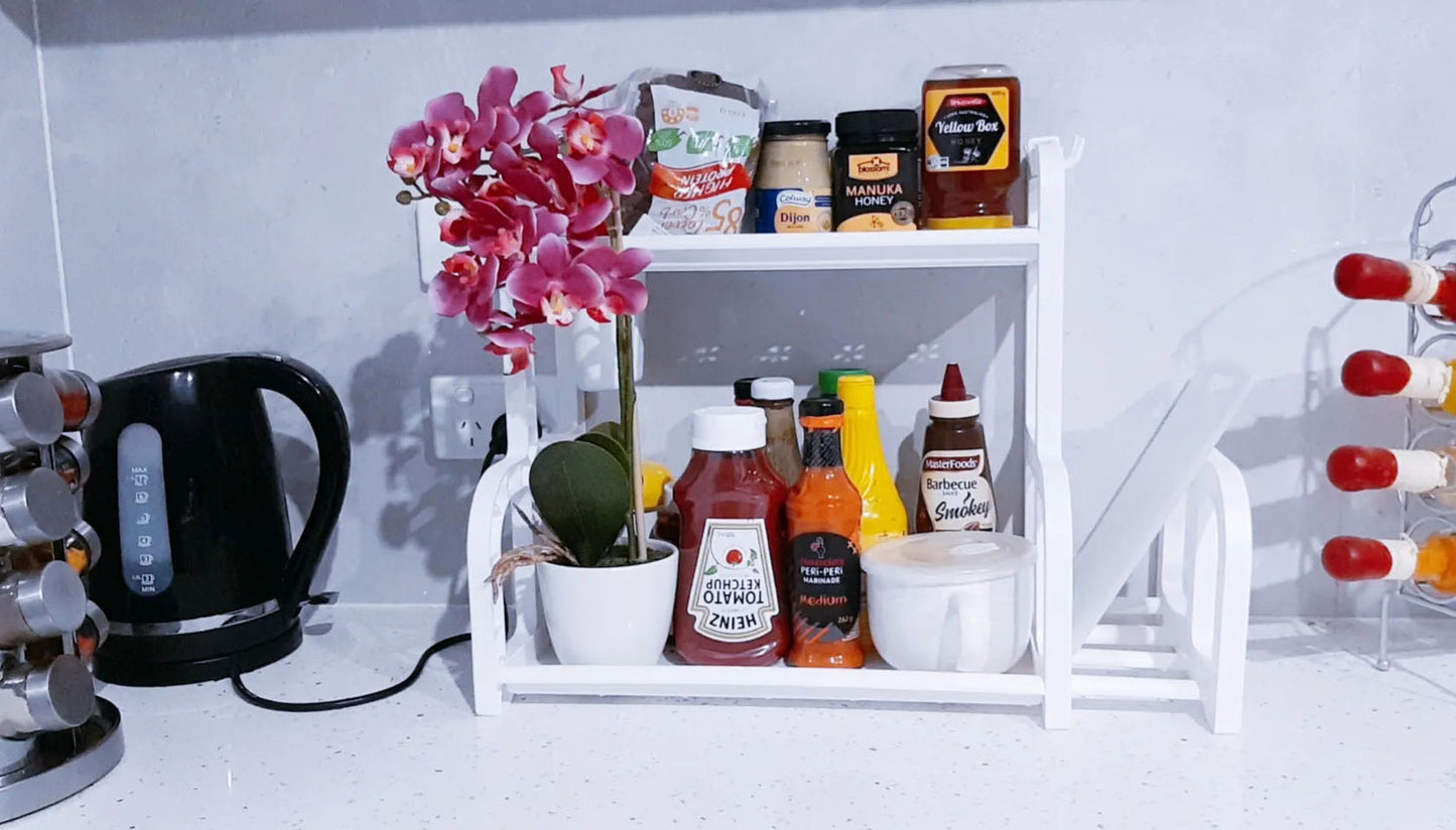 Kitchen Organiser Spice Cutlery Dish Rack