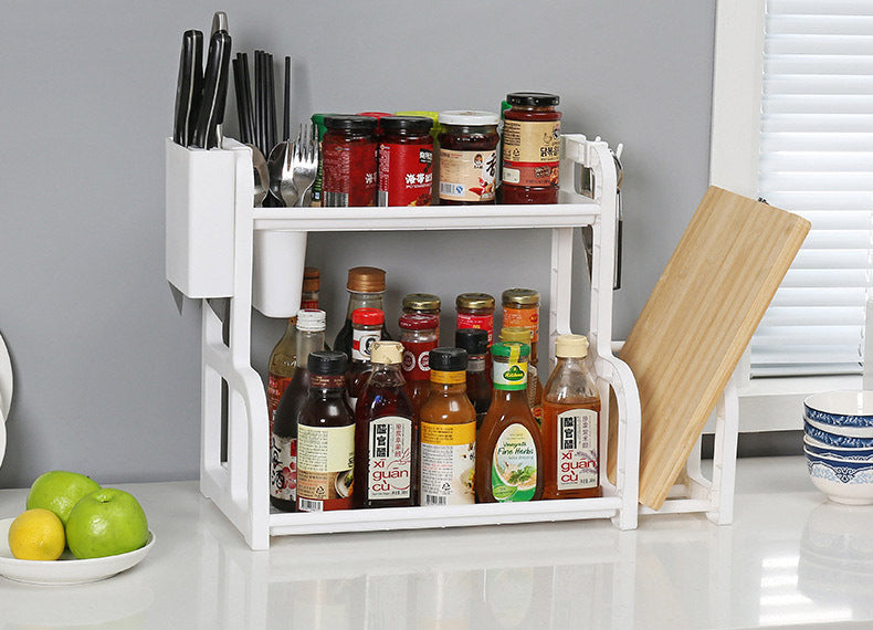 Kitchen Organiser Spice Cutlery Dish Rack