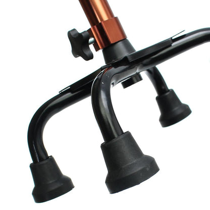 Quad Foot Aluminum Walking Stick Cane